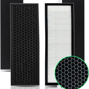 2 juegos de filtro HEPA T500 y prefiltro de carbono que sustituye al filtro TF-60TF60-MP TF60 compatible con el purificador de aire de torre Alen 2 juegos de filtro HEPA T500 y prefiltro de carbono que sustituye al filtro TF-60TF60-MP TF60 compatible con el purificador de aire de torre Alen