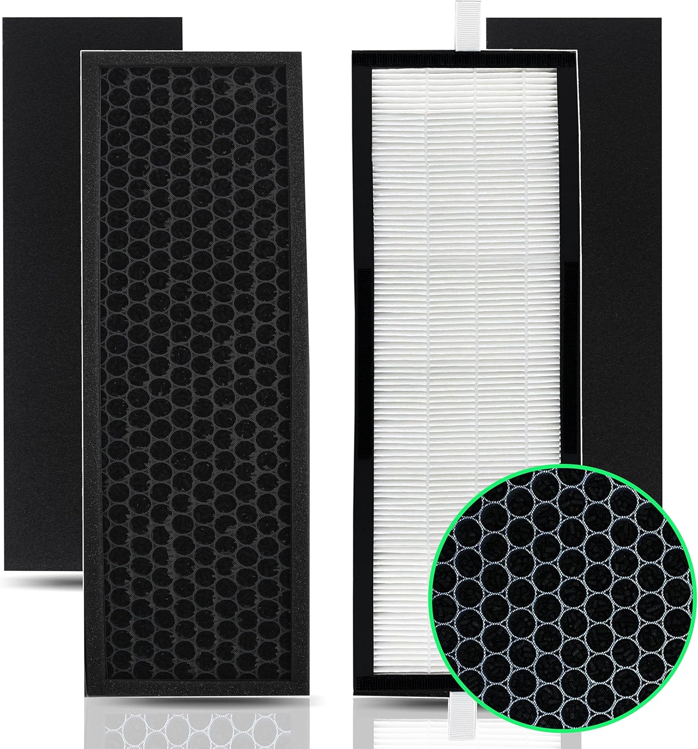 2 juegos de filtro HEPA T500 y prefiltro de carbono que sustituye al filtro TF-60TF60-MP TF60 compatible con el purificador de aire de torre Alen