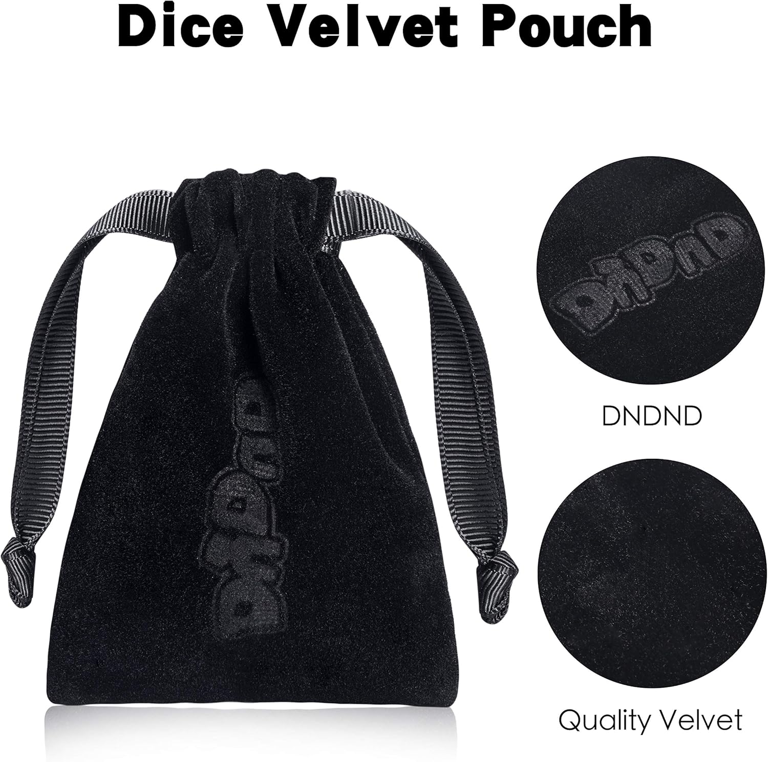 DNDND – Juego de 7 dados de resina con bolsa de terciopelo para Dungeons and Dragons, juegos de rol y juegos de mesa (calavera