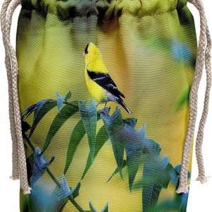 3dRose Yellow and Black bird sitting on tren limb – Wine Bags (wbg_351708_1) 3dRose Yellow and Black bird sitting on tren limb – Wine Bags (wbg_351708_1)