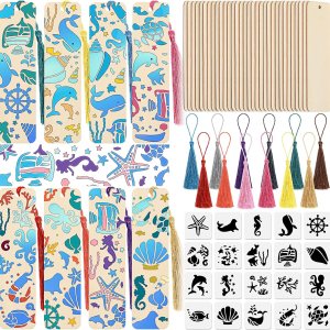 92 marcapáginas de madera sin terminar con borlas coloridas, plantillas de bricolaje, marcapáginas en blanco, marcapáginas de madera para niños, 92 marcapáginas de madera sin terminar con borlas coloridas, plantillas de bricolaje, marcapáginas en blanco, marcapáginas de madera para niños,