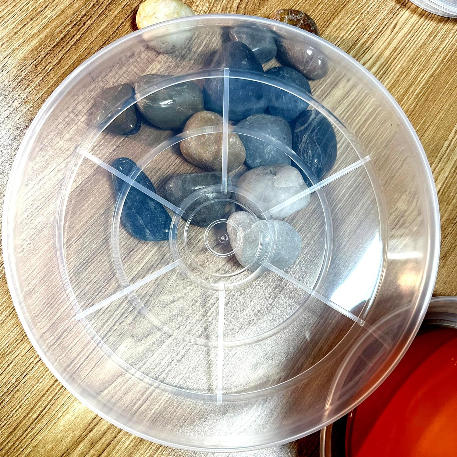 Platillos transparentes para plantas, paquete de 6 bandejas redondas de plástico de 8 pulgadas, resistentes para interiores y exteriores, jardín,