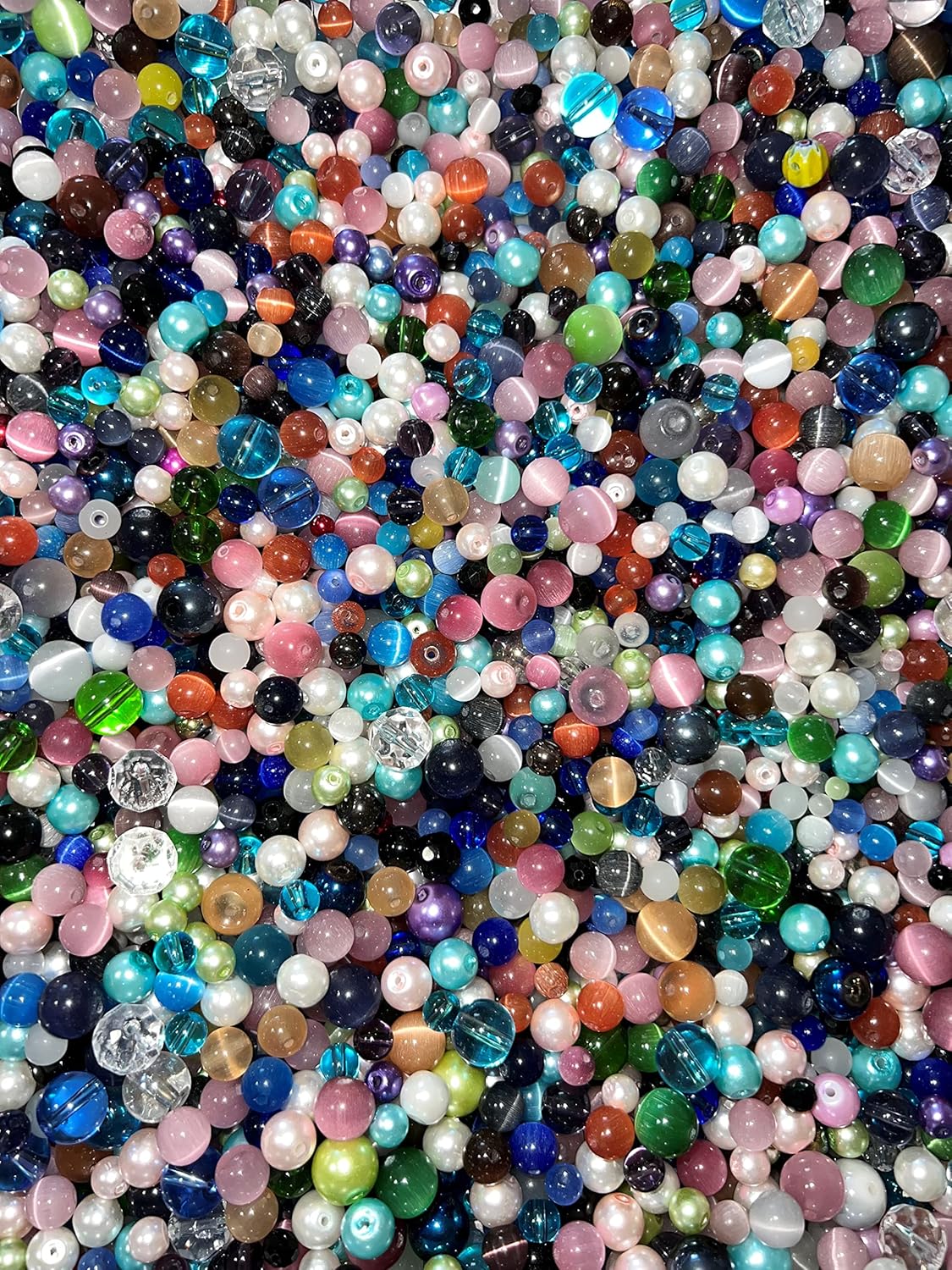 Surtido de cuentas sueltas, manualidades, proyectos de bricolaje de pulseras, kit de cuentas, múltiples colores a granel de cuentas de semillas, kit