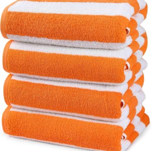 Utopia – Paquete de 4 toallas Cabana Beach de 30 x 60 pulgadas Utopia – Paquete de 4 toallas Cabana Beach de 30 x 60 pulgadas