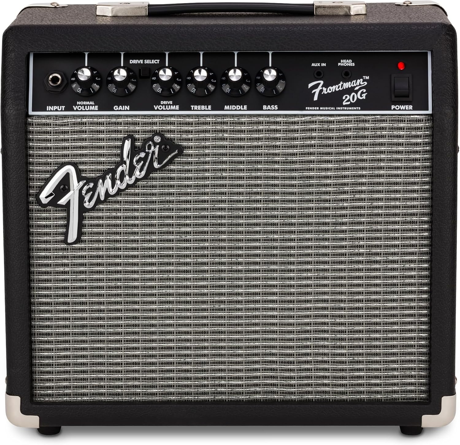 Fender Frontman – Amplificador de guitarra de 20 G, 10 vatios, con 2 años de garantía de 6 pulgadas, altavoz de diseño especial Fender de 10 x 16 x