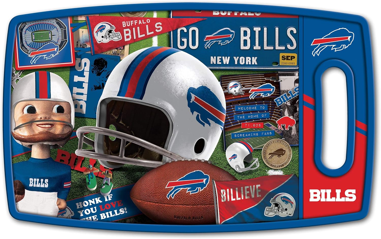 YouTheFan NFL Retro Series Tabla de cortar