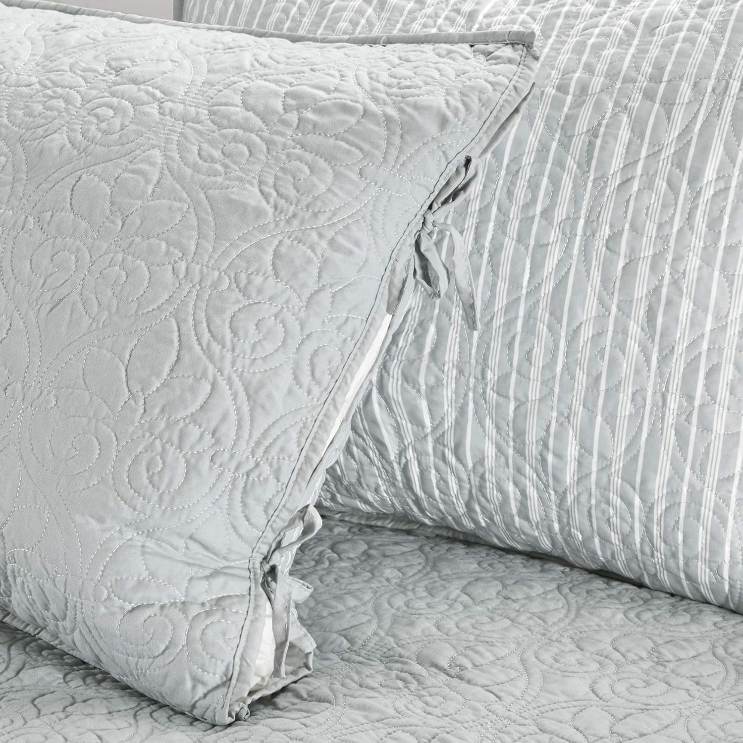 Madison Park – Ropa de cama de lujo para todas las estaciones con faldón, fundas a juego y almohada decorativa