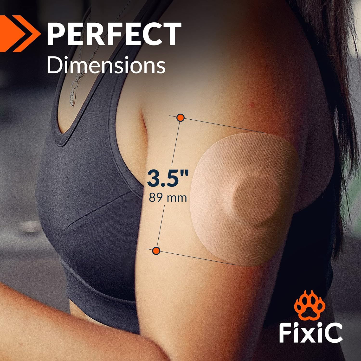 Fixi – Fundas para sensores de 3 12 pulgadas, vendajes adhesivos perfectos para Libra 1, 2, 3 – Enlite – Guardian – Parches adhesivos impermeables –