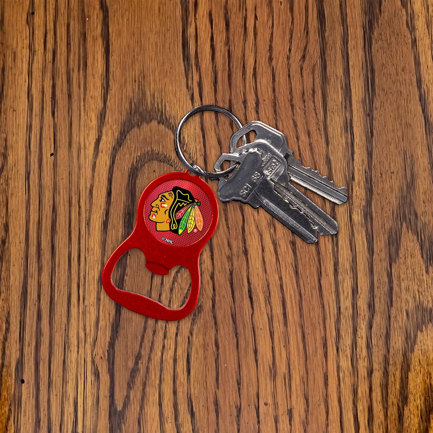 Rico Industries NCAA unisex-adult Bottle Opener Colored Keychain