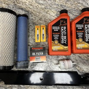 Bad Boy Cortacésped Kawasaki FX850 Kit de servicio con cuchillas para Outlaw XP 61″ 2012 y más Bad Boy Cortacésped Kawasaki FX850 Kit de servicio con cuchillas para Outlaw XP 61″ 2012 y más