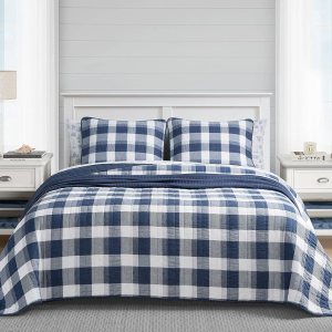 Nautica – Juego de edredón tamaño King, ropa de cama de algodón para todas las estaciones, ligero y reversible (Norridge NavyWhite, King) Nautica – Juego de edredón tamaño King, ropa de cama de algodón para todas las estaciones, ligero y reversible (Norridge NavyWhite, King)