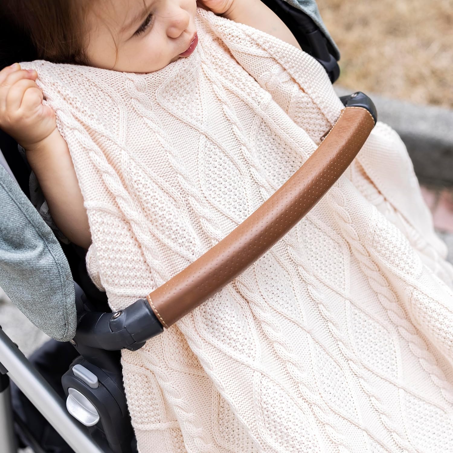 Haz lo que amas  Manta de punto para bebés para niñas y niños, suave y acogedora de algodón orgánico, manta de recepción para cuna, manta de regalo