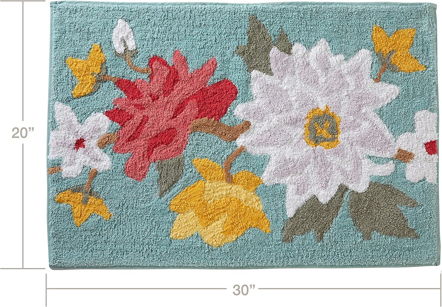 SKL Home Alfombra de tótem floral, azul marino