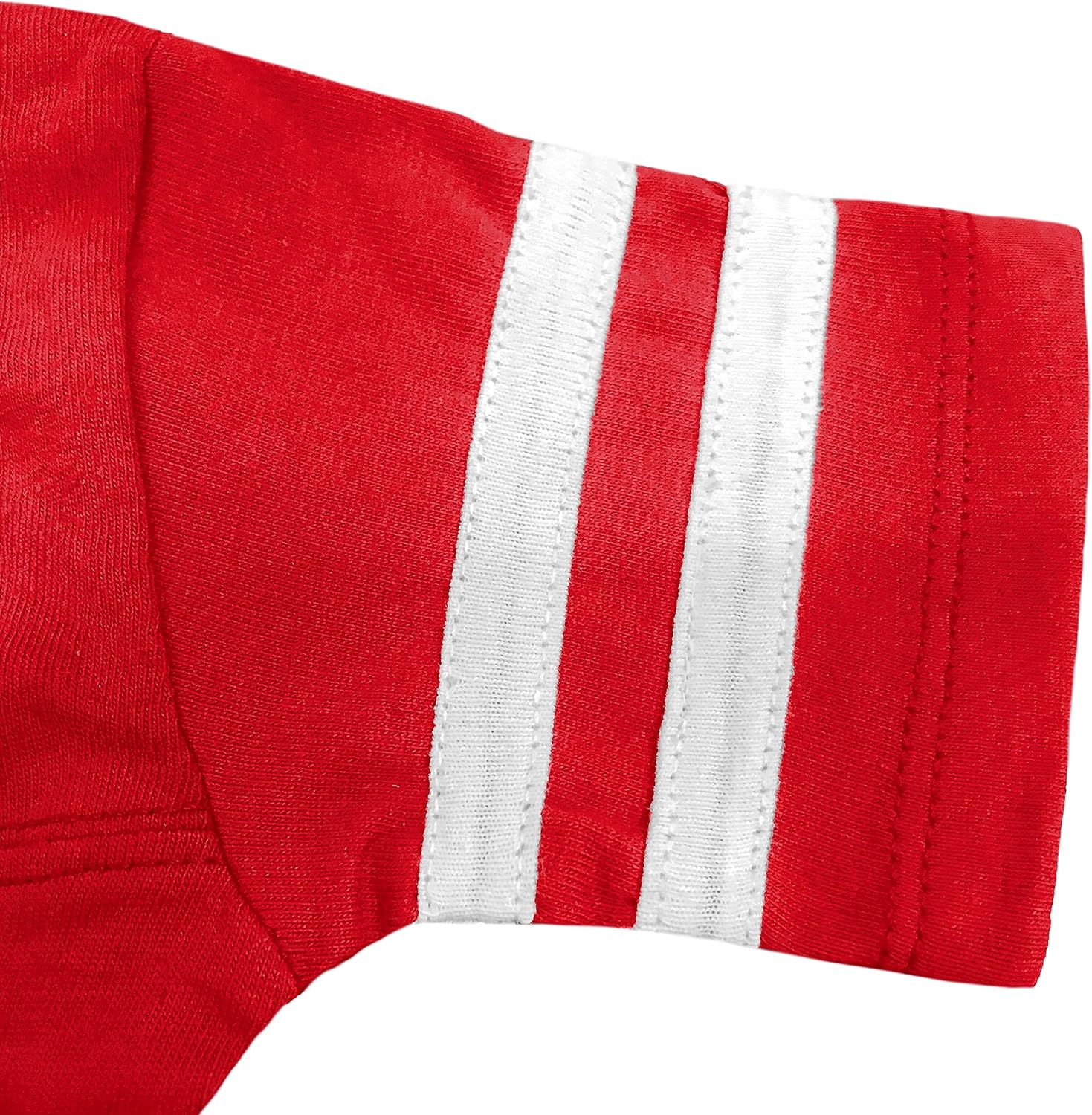 Little King Mameluco de fútbol universitario para niños, tallas 6M, 12M, 18M