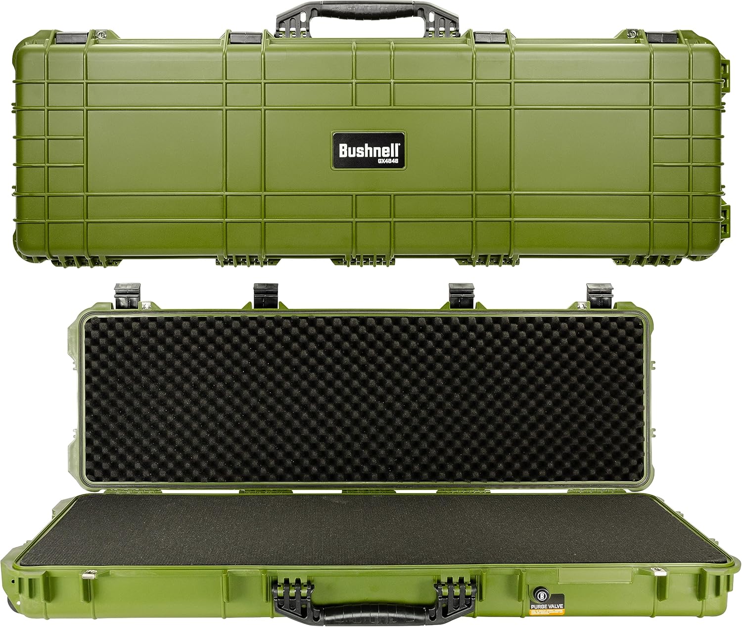 Bushnell Estuche rígido grande para rifle de 44 pulgadas, impermeable, a prueba de golpes y listo para la TSA