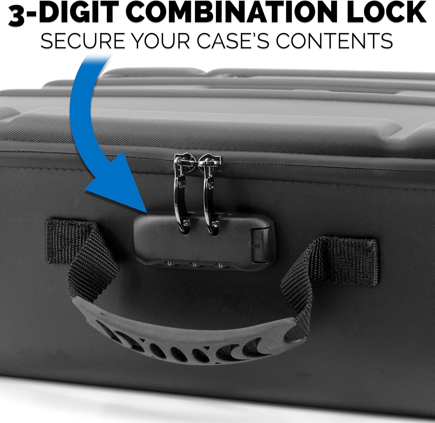 CASEMATIX Estuche de transporte en miniatura con bloqueo programable  Estuche de almacenamiento en miniatura totalmente personalizable con dos