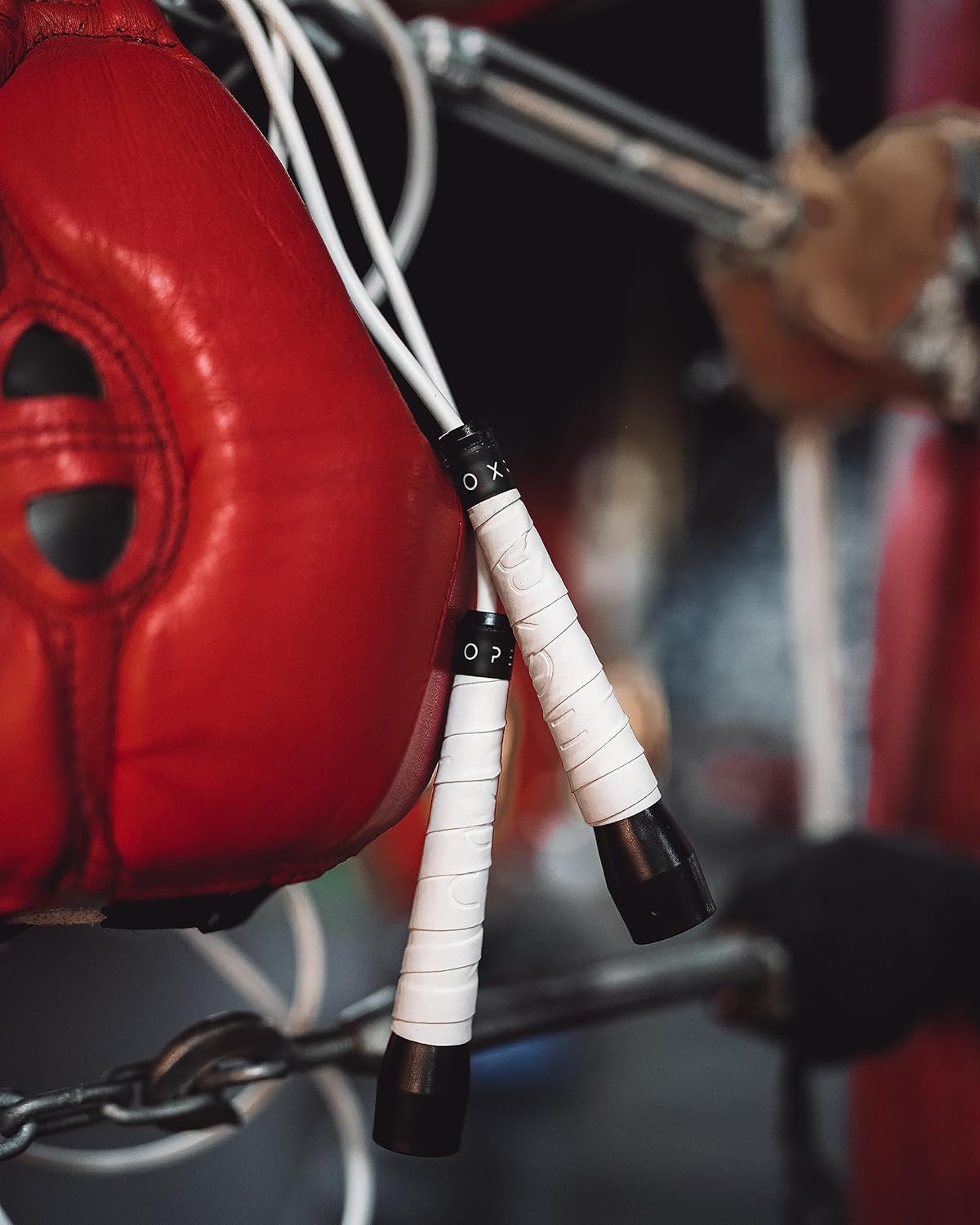 Una cuerda de saltar hecha para boxeo, sin enredos, 15% más pesada que una cuerda de PVC normal, cuerda de salto boxer, ajustable, incluye cintas de