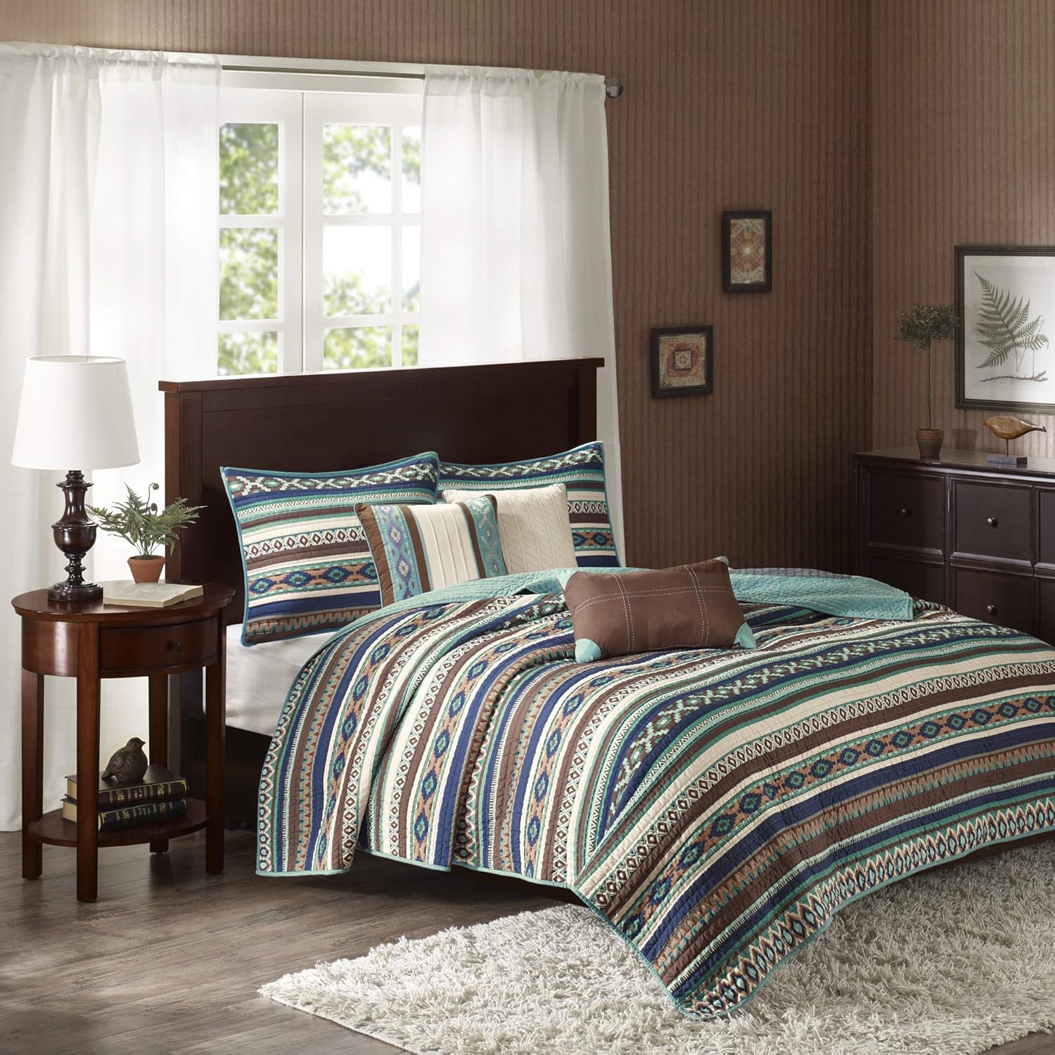 Madison Park – Colcha transpirable para todas las temporadas, ropa de cama ligera, fundas de almohada, almohada decorativa
