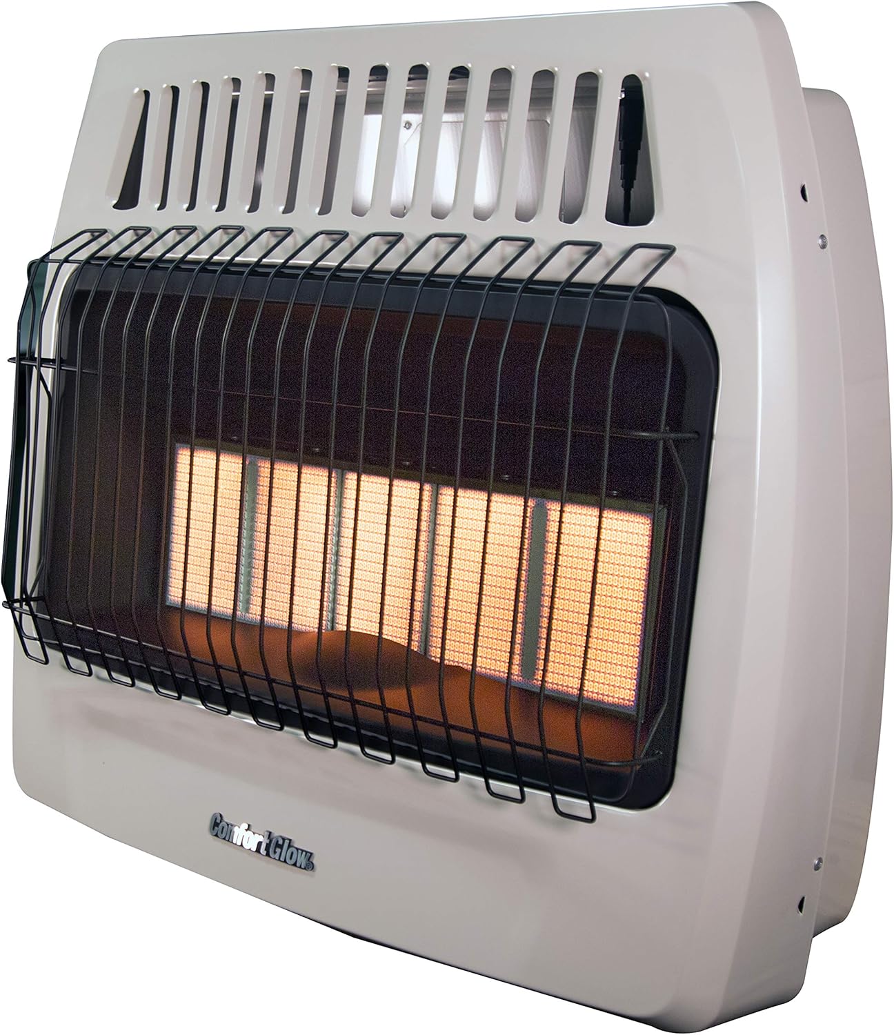 WORLD MKTG OF AMERICAIMPORT Comfort Glow – Calentador de pared a gas, 24.41 x 28.15 x 10.25 pulgadas, gris