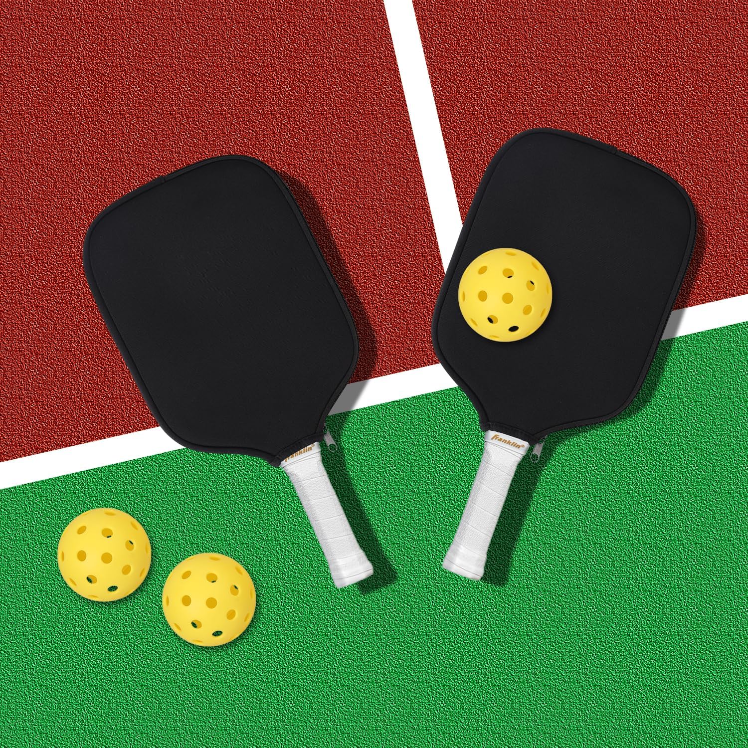 2 fundas universales de neopreno de 8.6 x 12.2 pulgadas, bolsa de almacenamiento para raqueta de pickleball para la mayoría de las paletas estándar