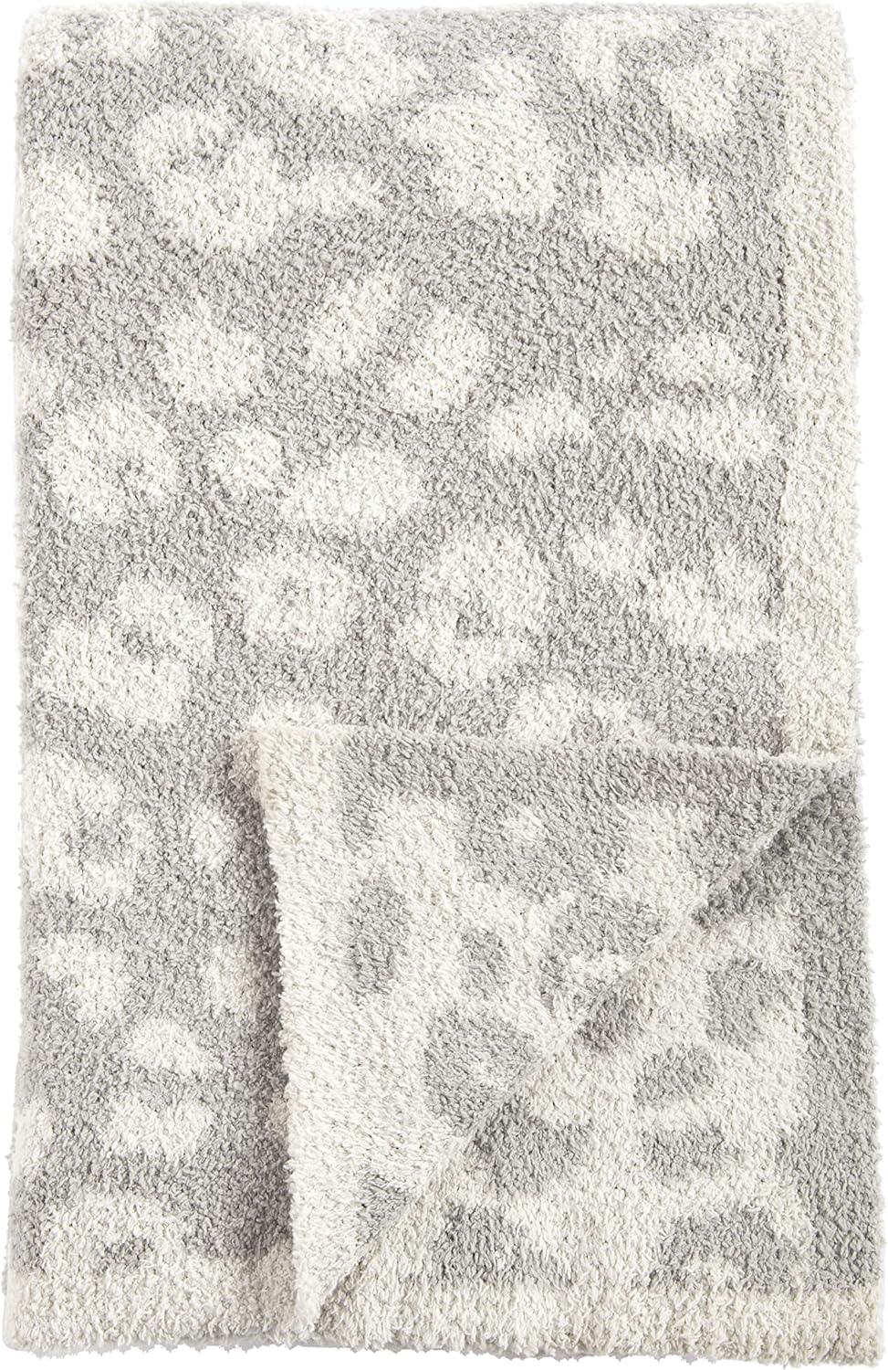 Mud Pie Manta de leopardo para mujer, 16.8 x 16.8 pulgadas