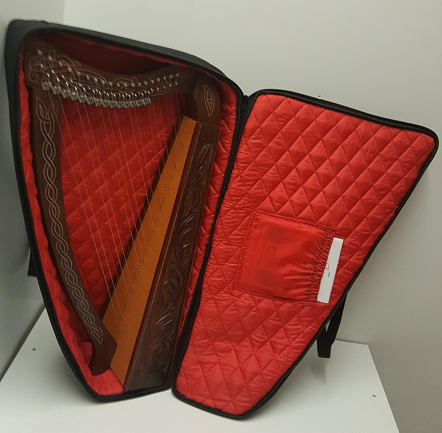 Arpa Celta 19Cadena con palancas con bolsa de estilo Irlandés & extra Cuerdas y Key incluidos