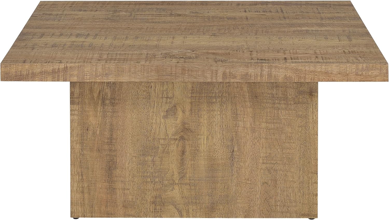 Coaster Home Furnishings Zetta Mesa de centro cuadrada de madera de ingeniería Mango