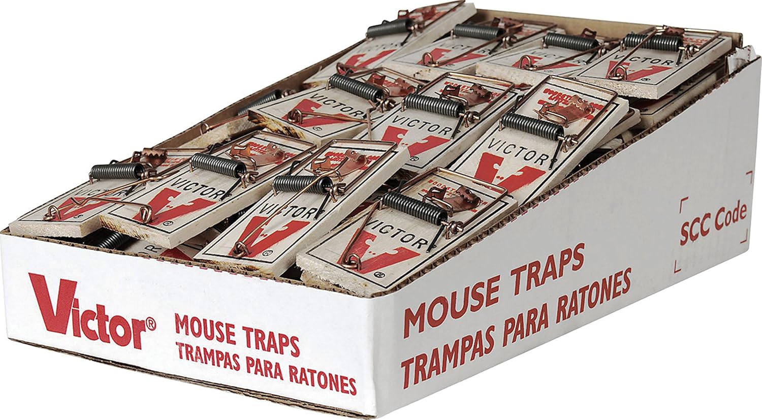 Victor Pest – Trampa para ratones con pedal de metal, 72 unidades, juego de 72 unidades
