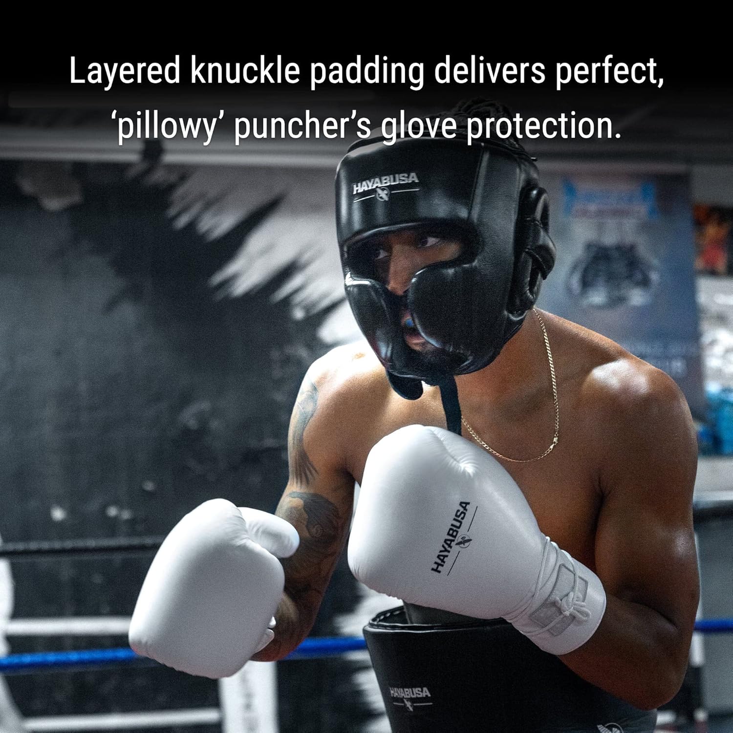 Hayabusa Guantes de boxeo con cordones de cuero profesional para hombres y mujeres
