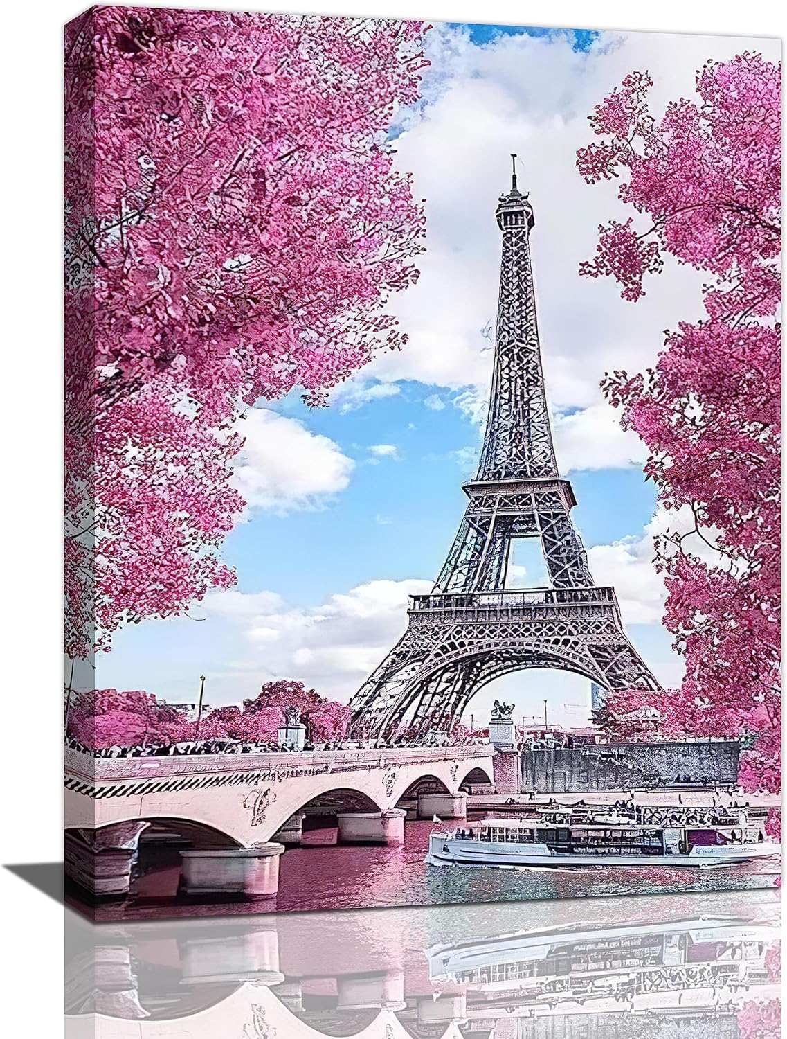 Arte de pared de la Torre Eiffel de París, cuadros de París, decoración de pared de la Torre Eiffel de París, lienzo impreso, arte moderno para