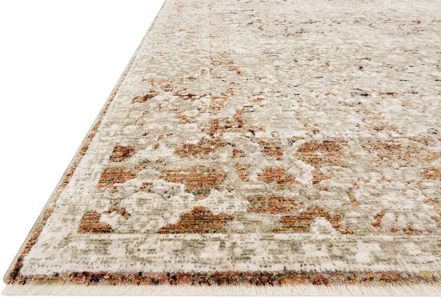Loloi II Theia THE-07 – Alfombra de pasillo tradicional de mezclilla de 2′-8″ x 4′