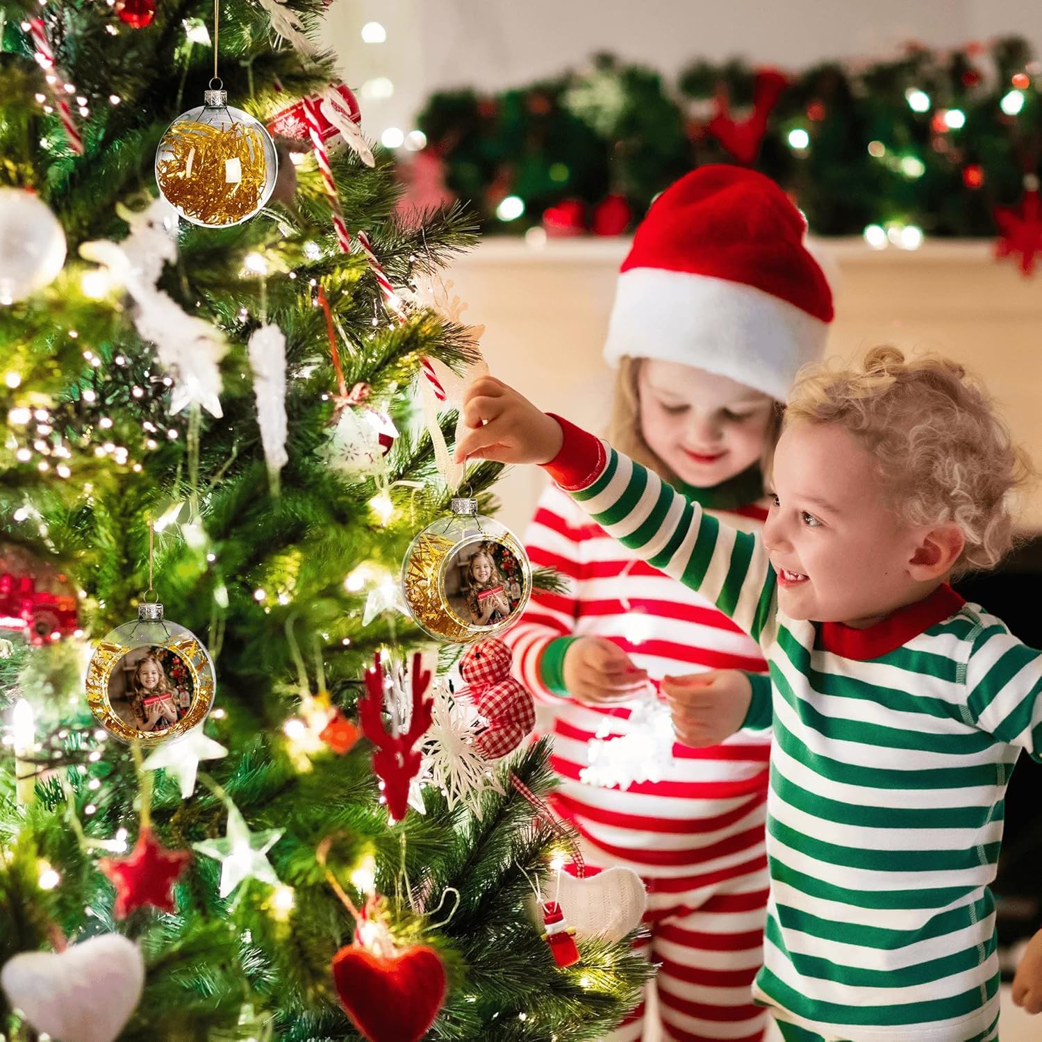 Adornos de bola de Navidad personalizados 2023 colgantes con imagen personalizada, adorno conmemorativo de árbol de cerámica, decoración de árbol de