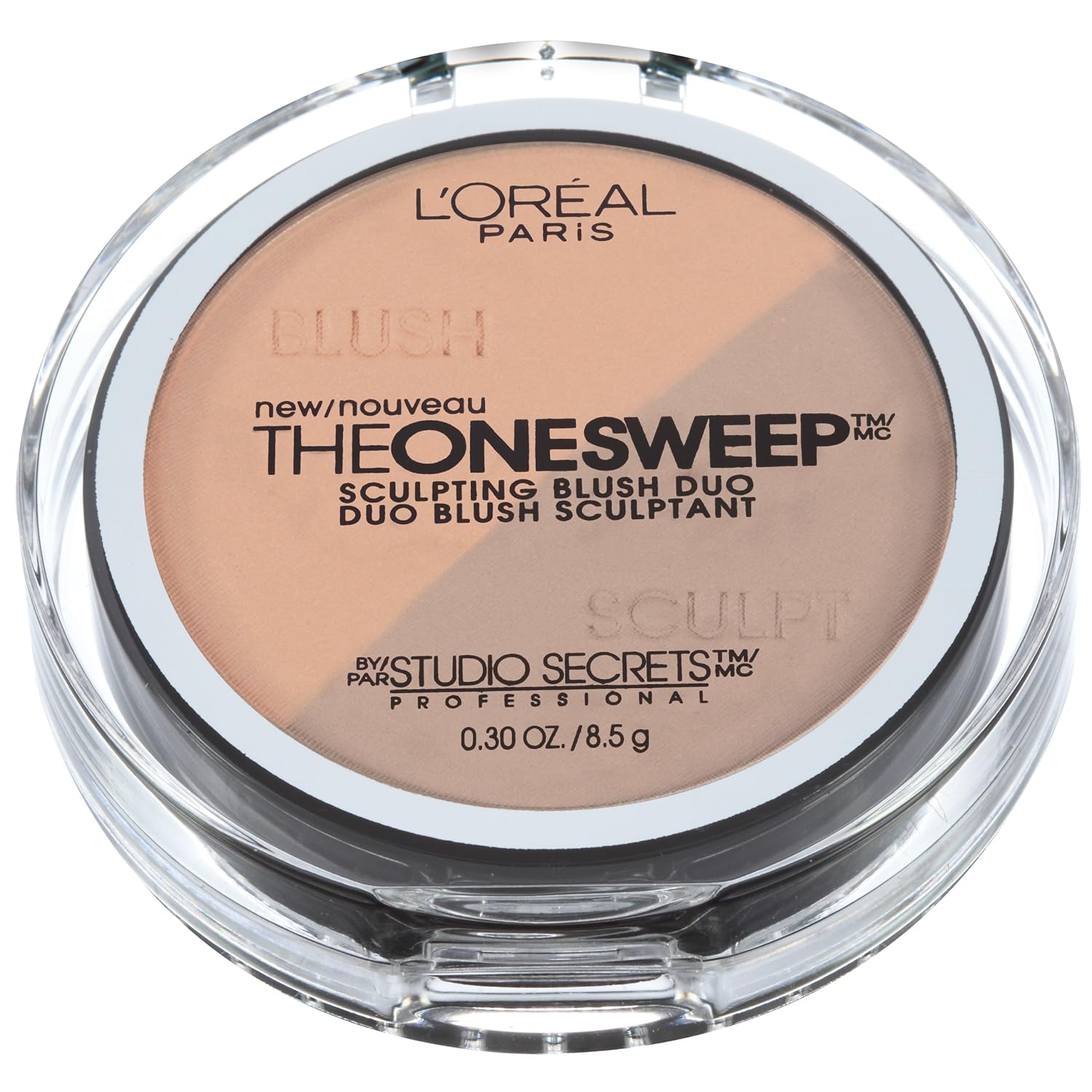 L’Oreal Paris Studio Secrets The One Sweep – Rubor para esculpir el néctar, melocotón, 0.30 onzas