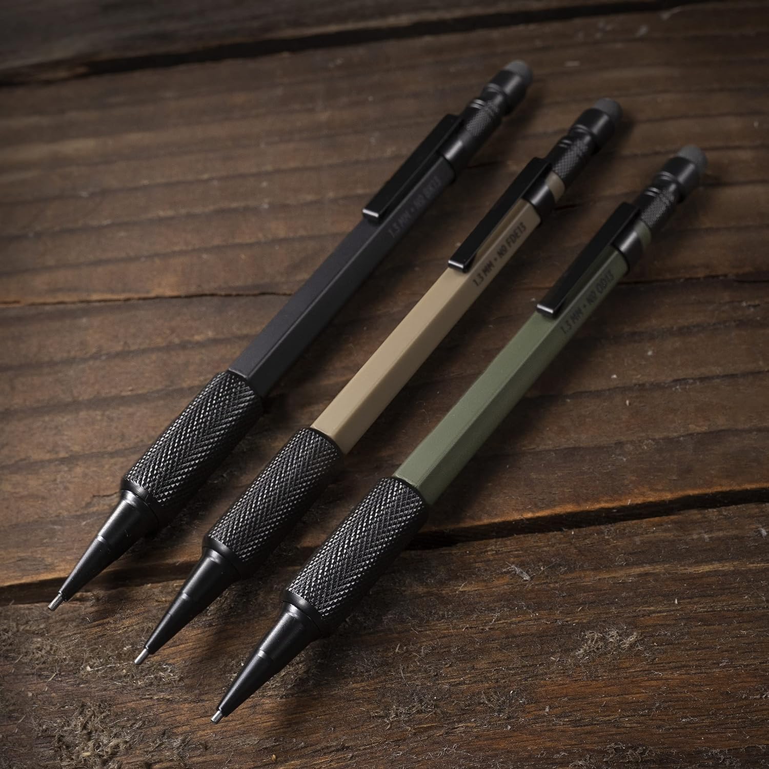 Rite in the Rain – Lápices mecánicos resistentes a la intemperie de 1.3 mm, mina negra, paquete de 3 unidades (N. TAC13)