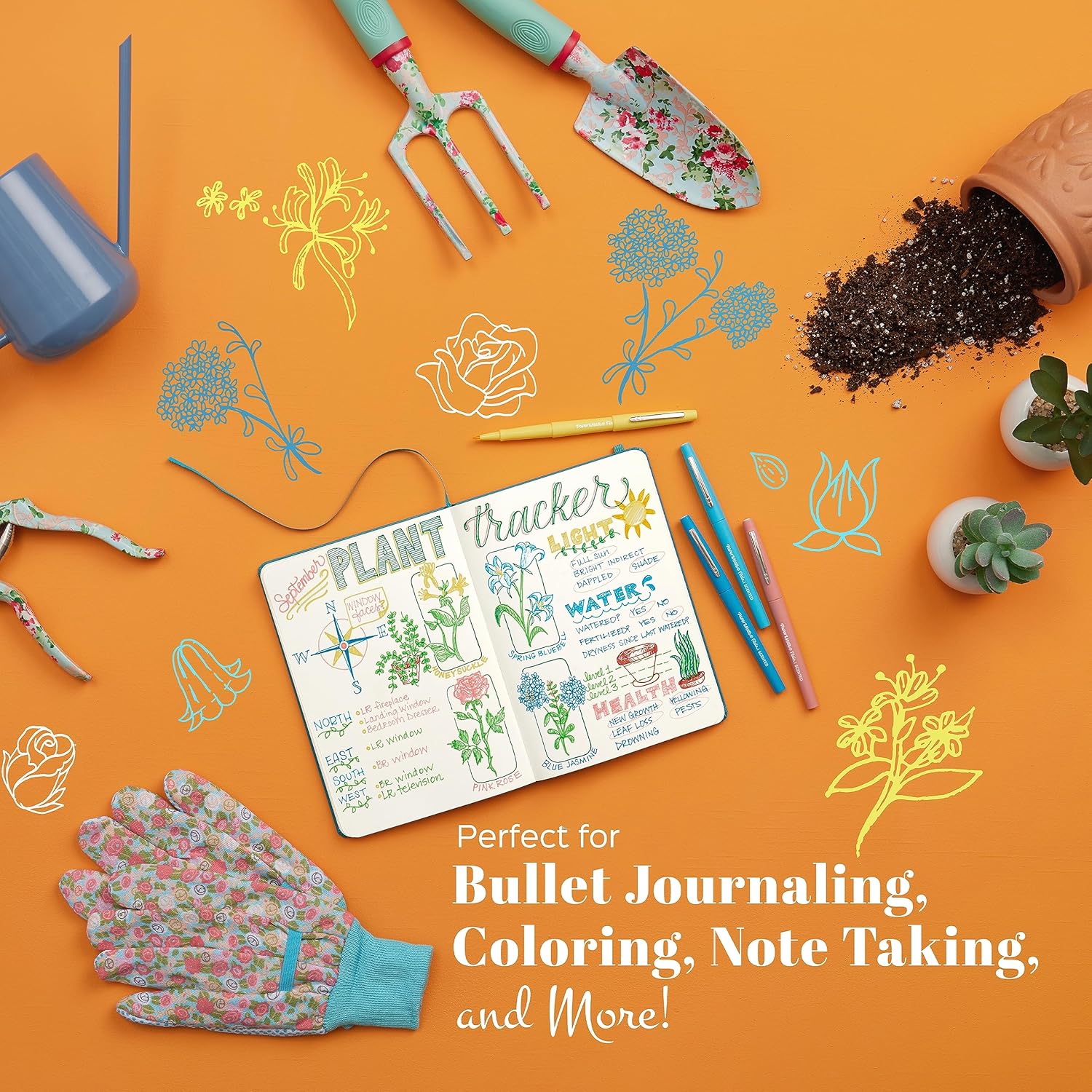 Paper Mate Flair Nature Escape – Bolígrafos perfumados con punta de fieltro, punta media (0.028 in), colores surtidos, 16 unidades (perfectos para