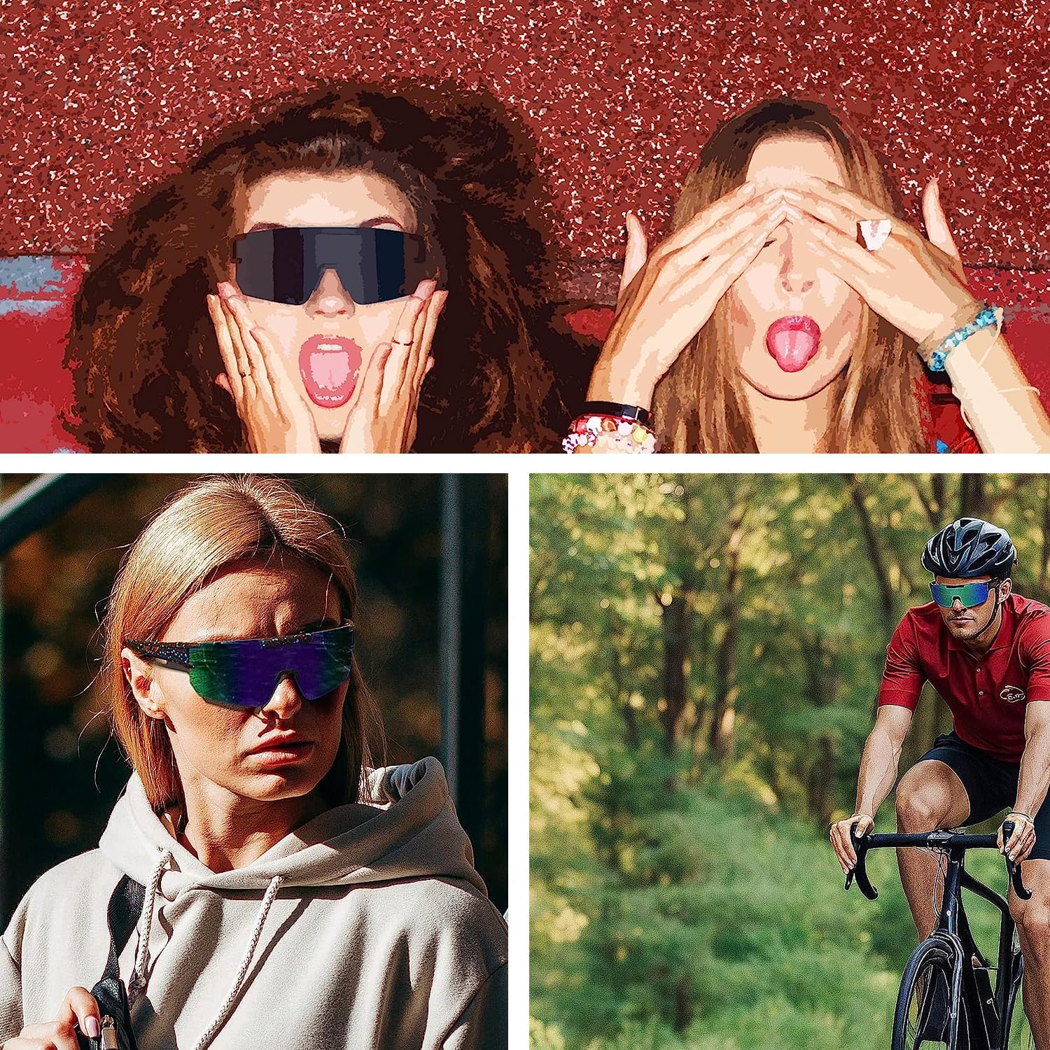 Gafas de sol deportivas polarizadas para hombres y mujeres, lentes de sol de béisbol juveniles, gafas de ciclismo, correr, golf, pesca
