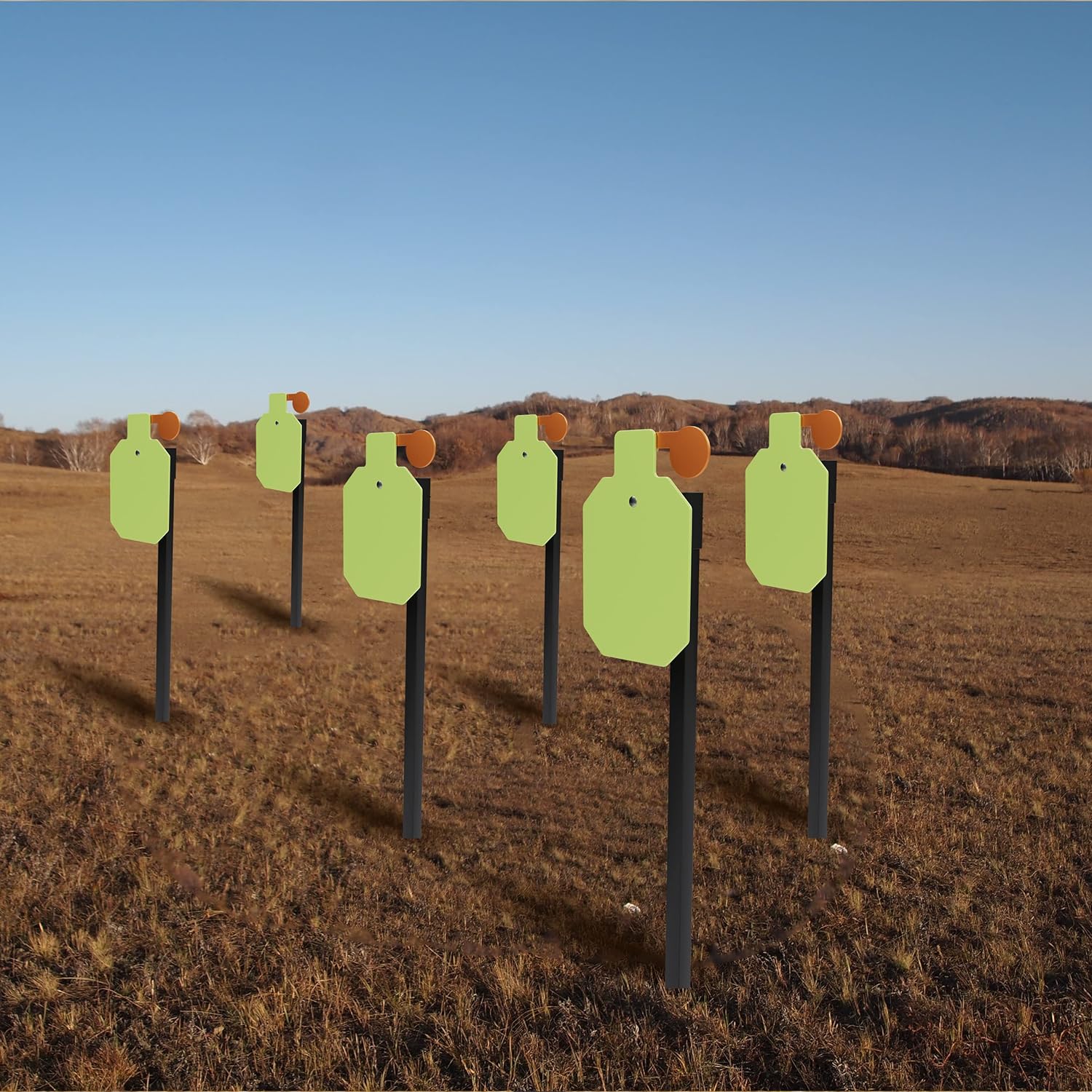 T-Post Targets Hanger for Shooting AR500, Durable T-Post Steel Target Hanger, T-Post Target Brackets Target Mount,T-Post Target Carrier Great for