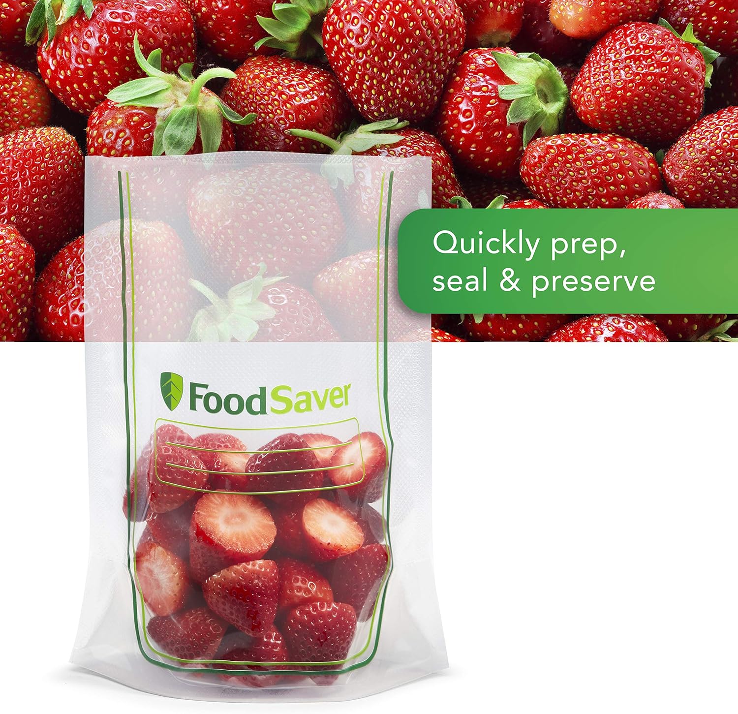 FoodSaver Paquete de bolsas selladoras al vacío y bolsas selladoras al vacío fáciles de llenar