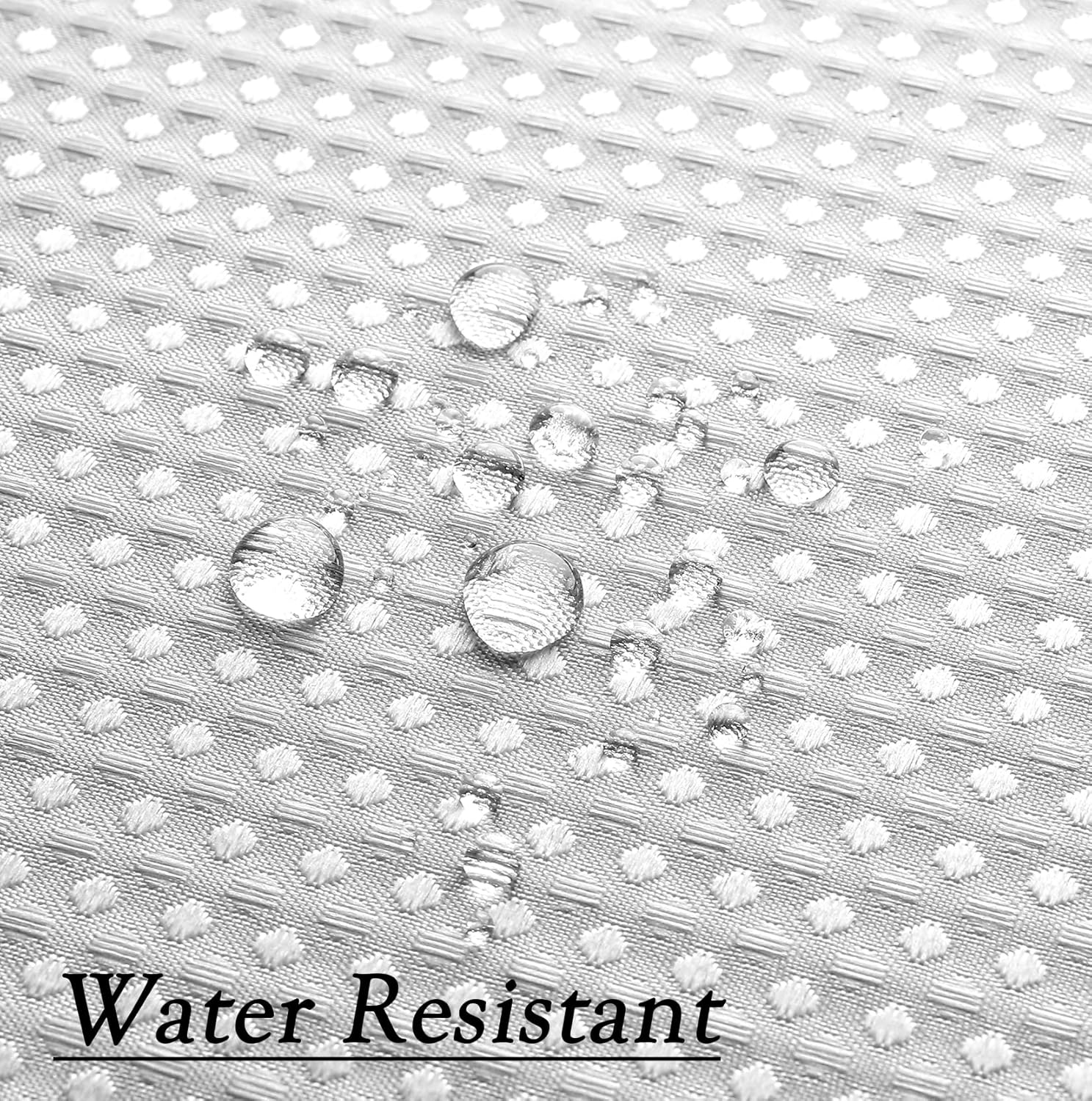 WEST LAKE Cortina de ducha gris con tejido gofre, resistente al agua, para hotel, spa, baño, cortina de ducha decorativa con ojales, sin gancho,