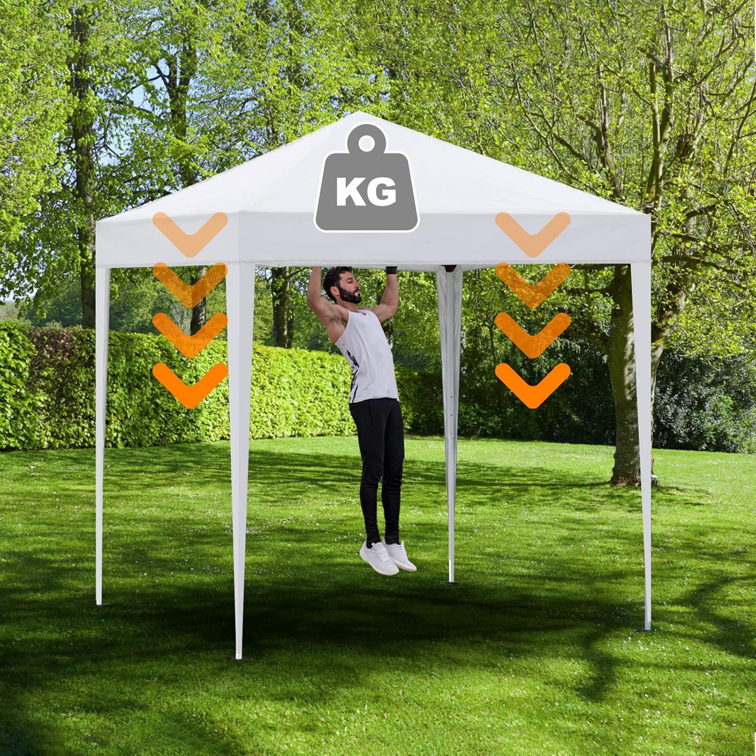 TUKAILAi Gazebo portátil desplegable de 10 x 10 pies, toldo instantáneo resistente al agua y a los rayos UV con 4 paneles laterales y bolsa de
