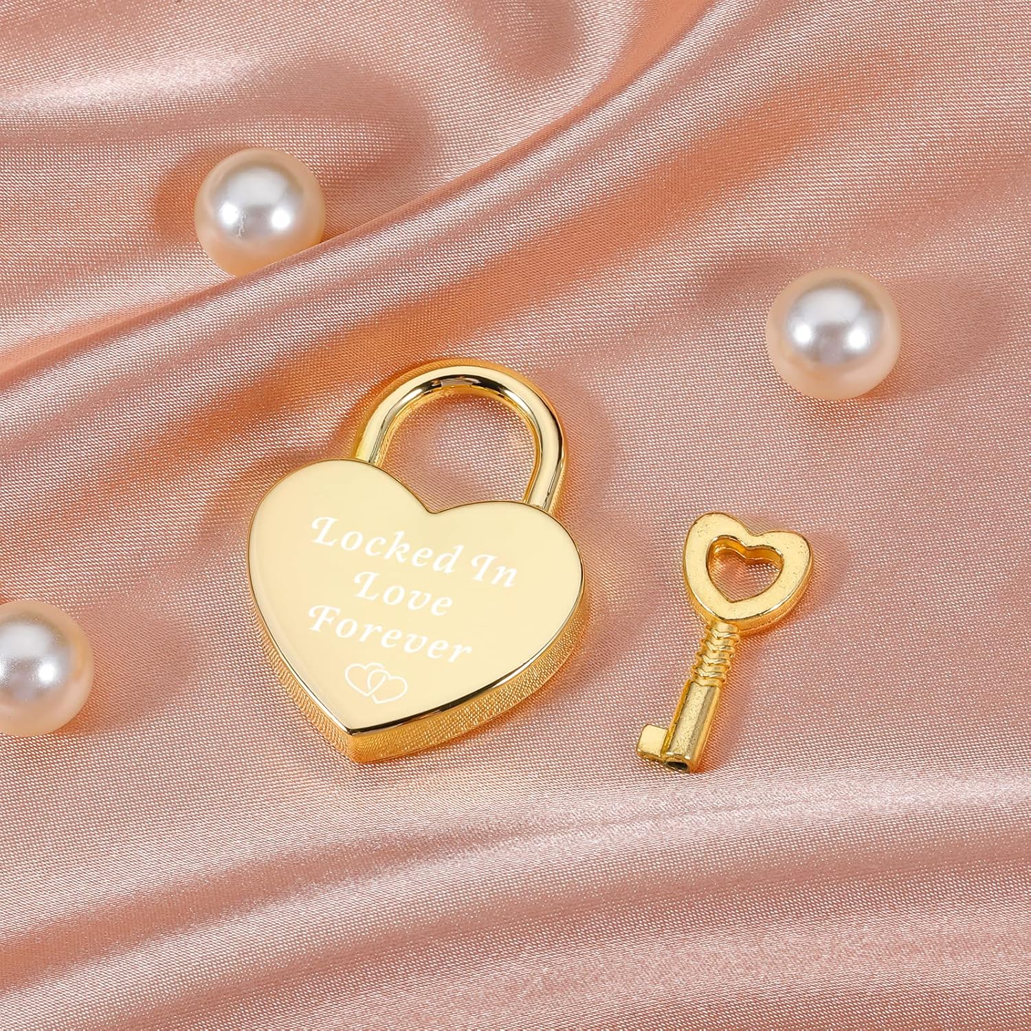 Candado de corazón para el día de San Valentín, regalo para novio, novia, amor, recuerdo para pareja, aniversario, candado de corazón grabado para