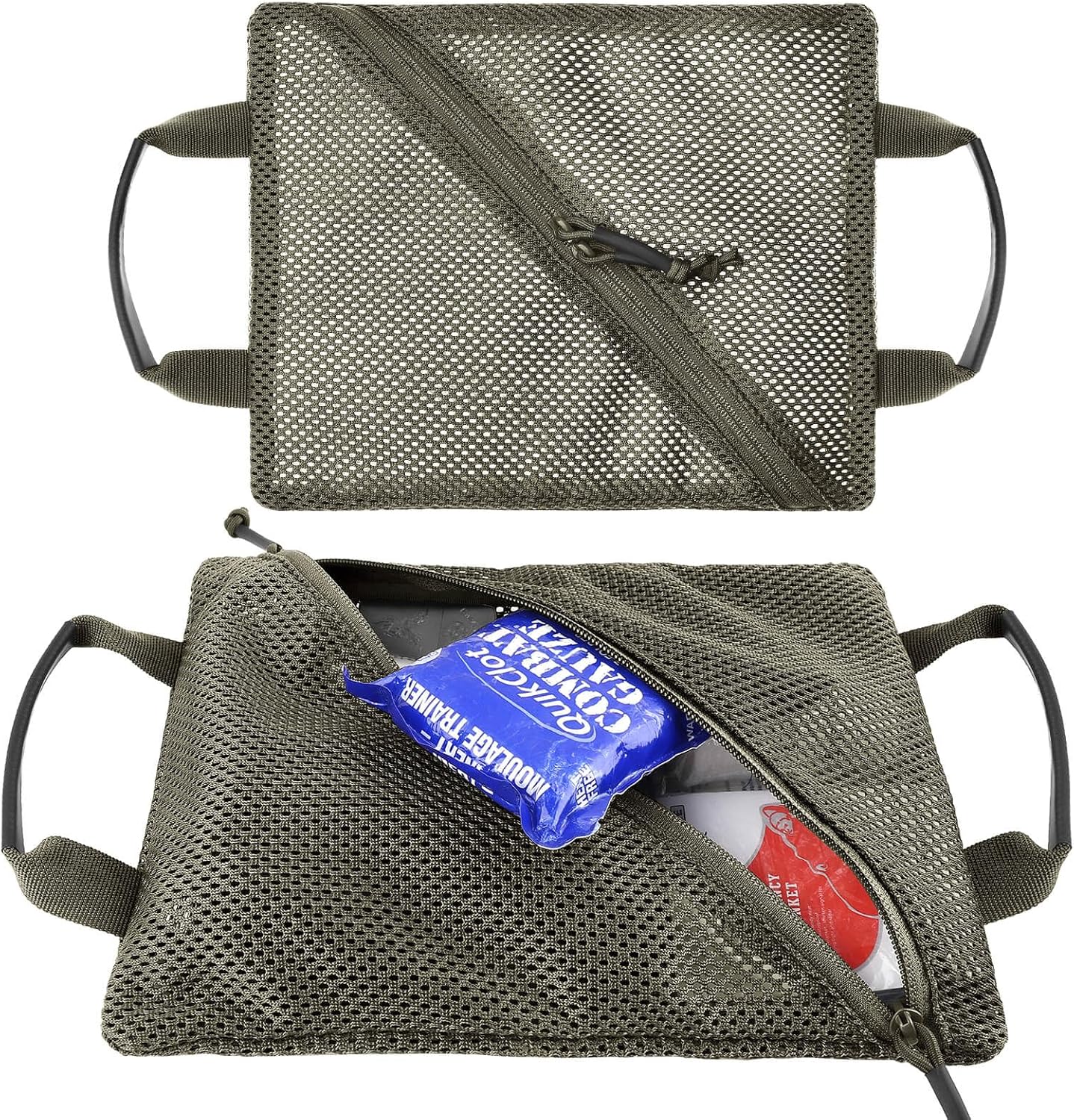 PETAC GEAR Conjunto de bolsa de malla de almacenamiento táctico,Insertar bolsillos modulares de administración de utilidad,Organizador de viaje EDC