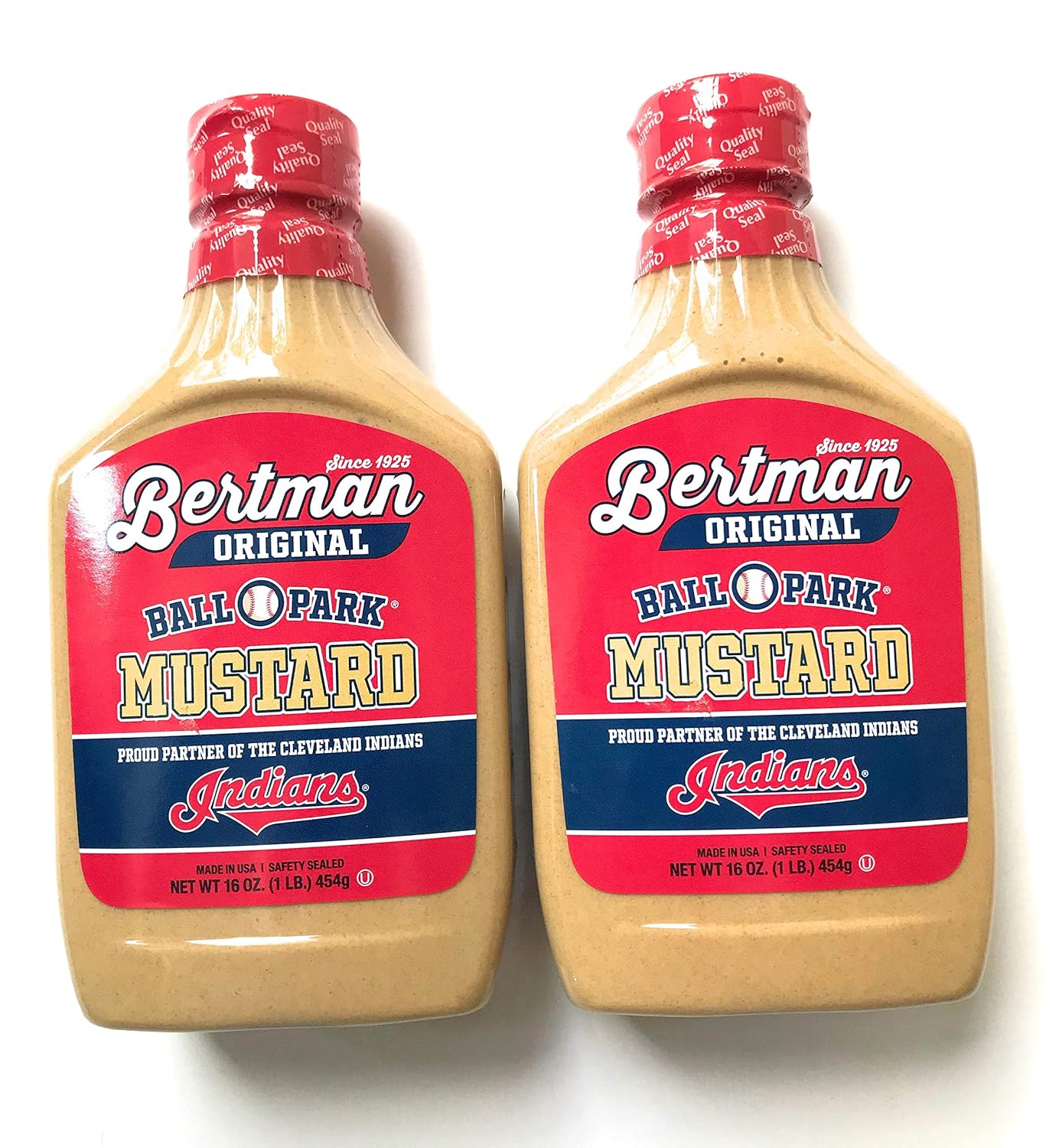 Bertman Ball Park Mustard – 2 botellas de 16 onzas de mostaza Bertman original, gran valor