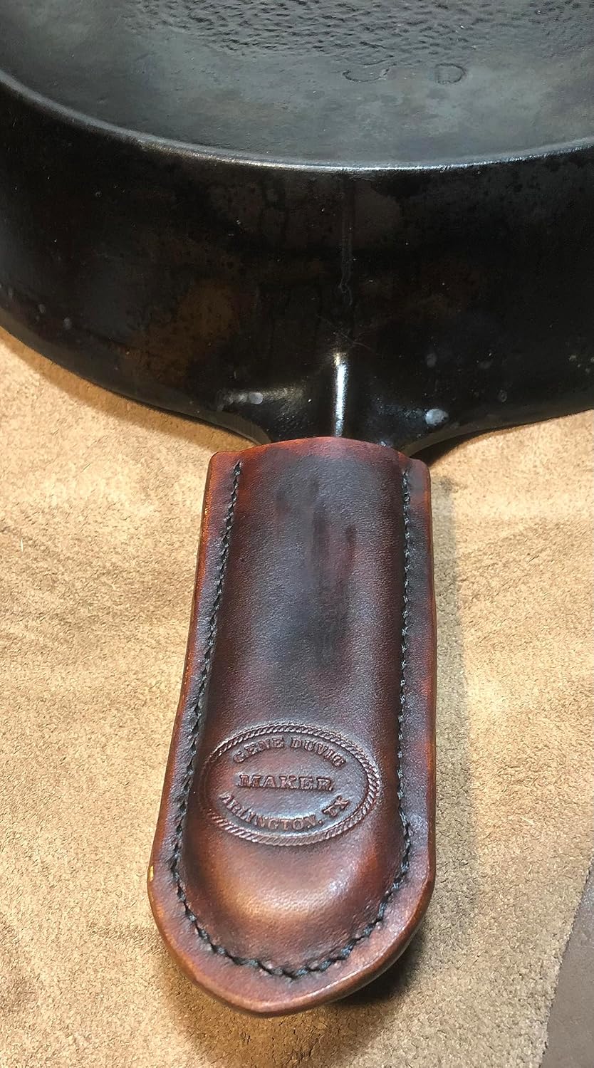 Leather Cast Iron Pan Handle Sleeve