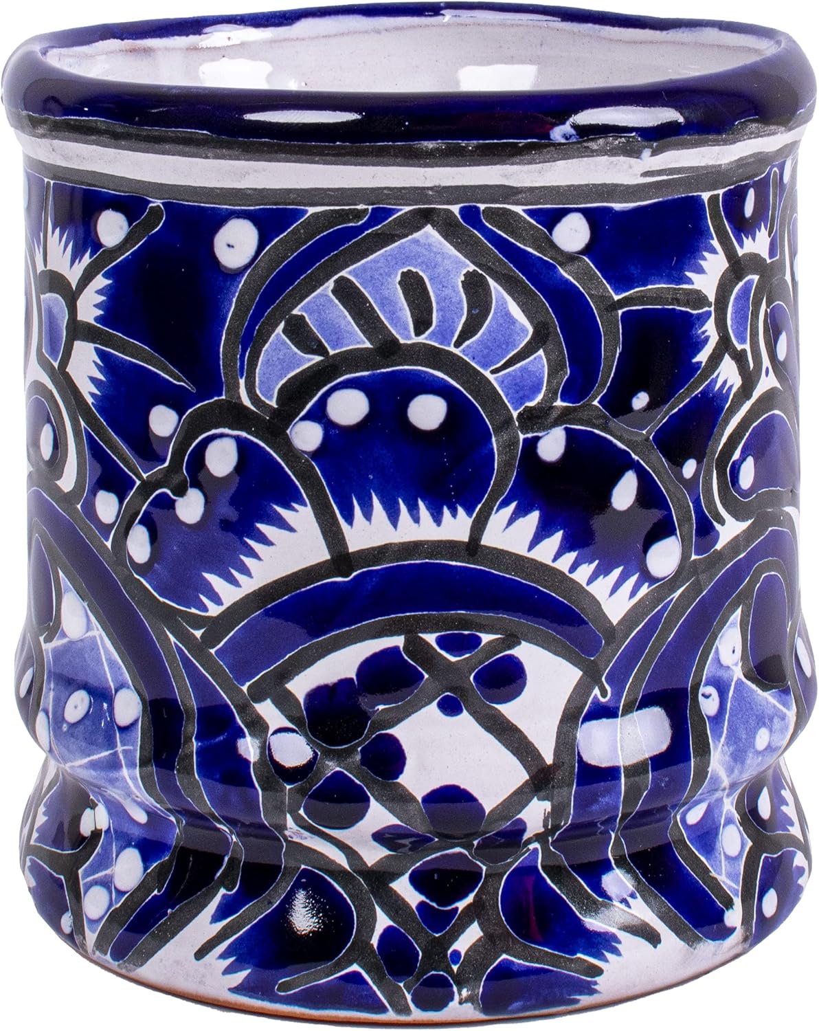 Auténtico soporte para utensilios de cocina mexicana Talavera, cerámica pintada a mano, cerámica para utensilios de cocina, soporte para cucharas