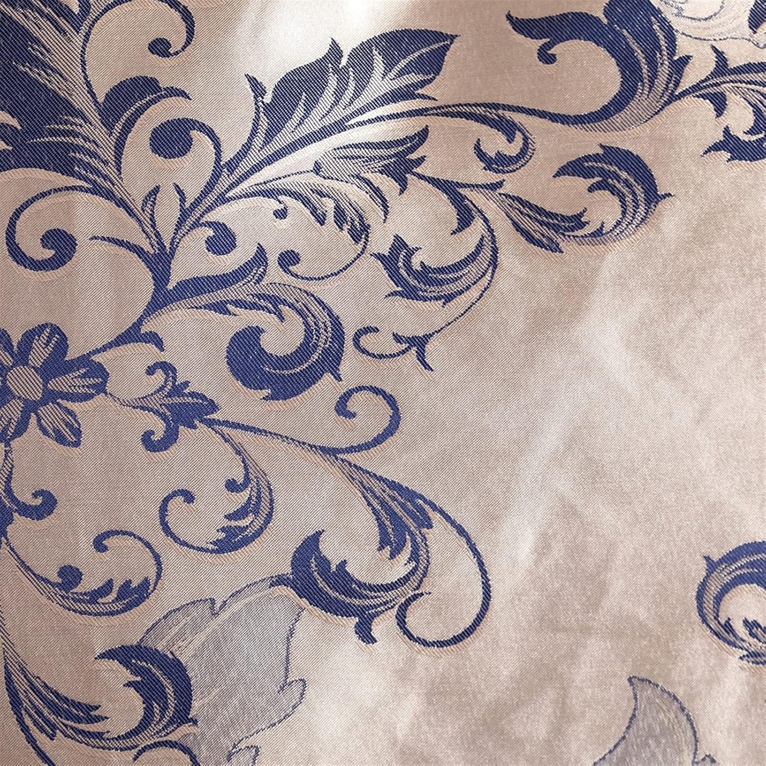 DACUDA Bedding Sets Neoclassical Style Jacquard Duvet Cover Set Luxury Satin Bedding Set (A EU)