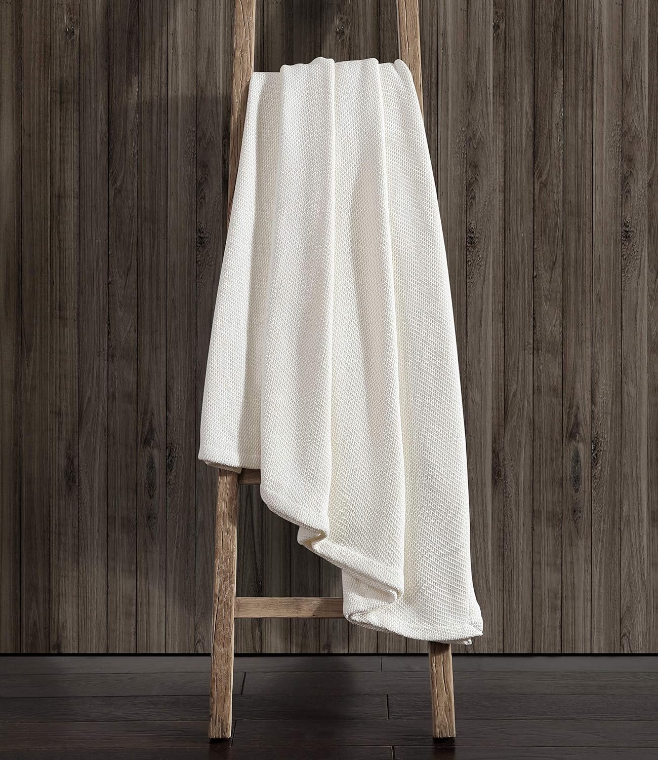 Eddie Bauer – Manta Queen, ropa de cama acogedora de algodón, decoración del hogar para todas las estaciones (Windy Ridge White, Queen)