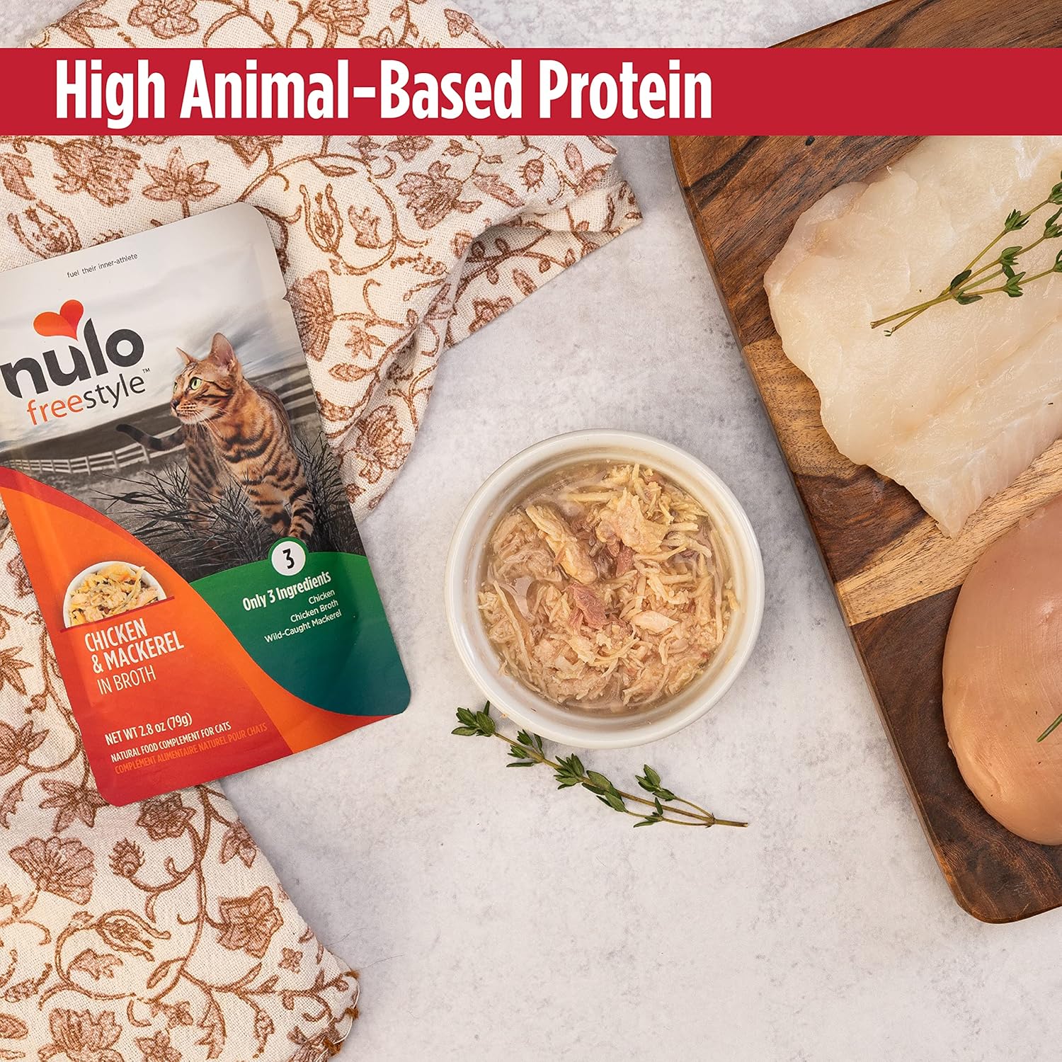 Nulo Freestyle – Bolsa de comida húmeda para gatos y gatitos, de alta calidad, totalmente natural, sin granos, suave con aminoácidos para la salud