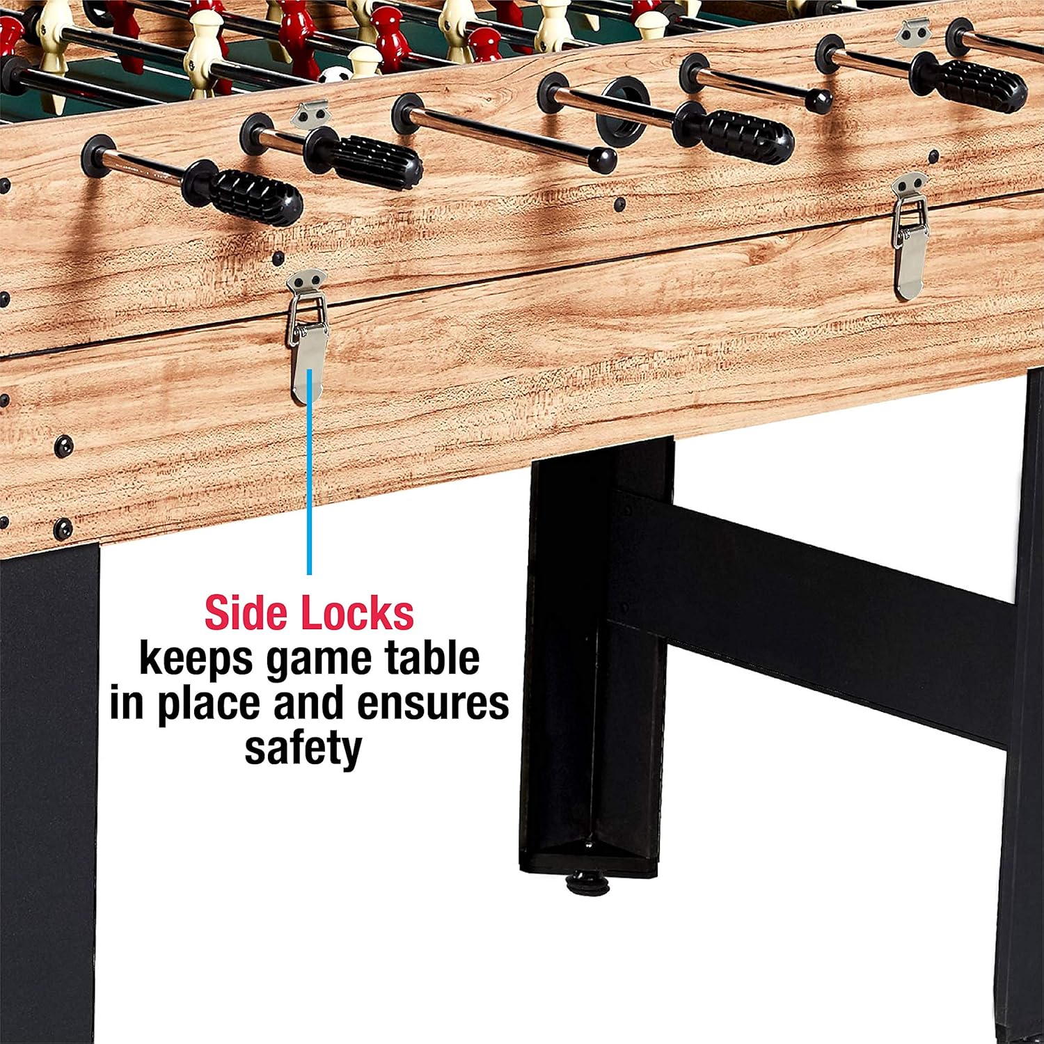 Mesa de juego combinada 3 en 1 de 48 pulgadas, 3 juegos con billar, hockey y futbolín, accesorios incluidos