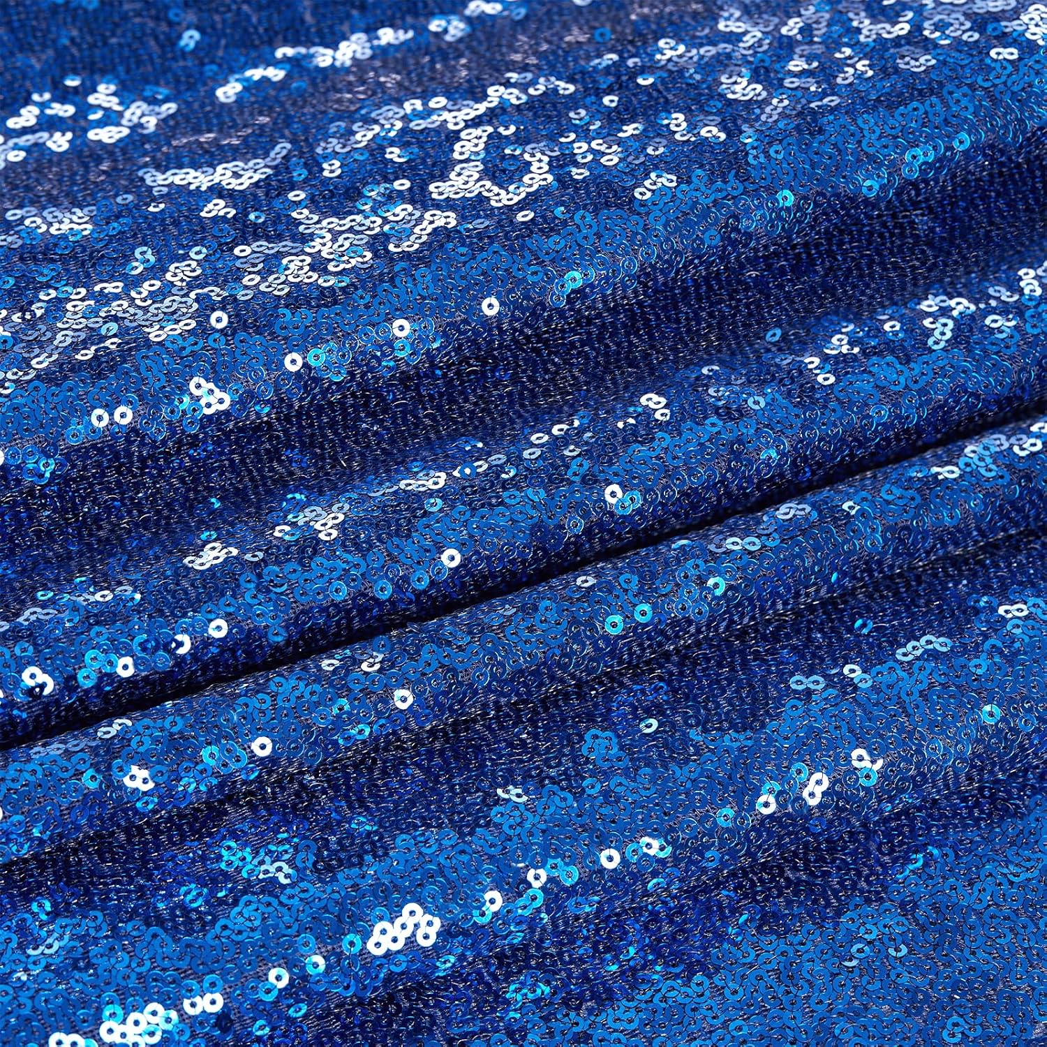 B-COOL Mantel rectangular de lentejuelas color azul rey brillante de lino con purpurina de 50 x 80 pulgadas para bodas, fiestas, banquetes, Día de